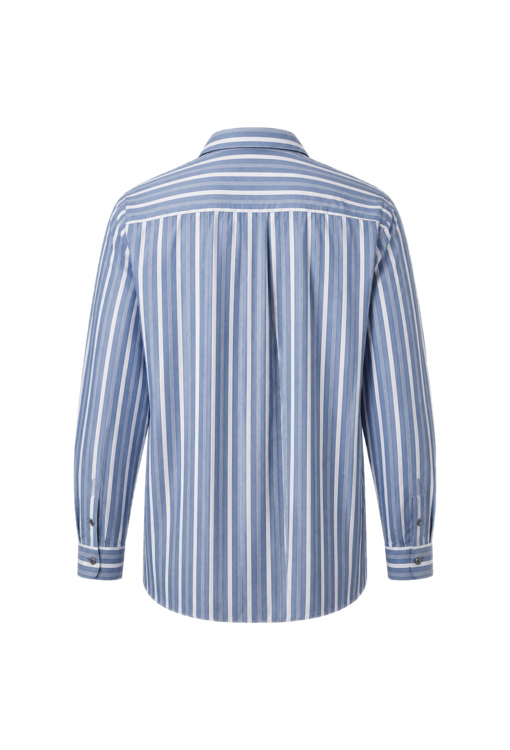 Y's for Men Open-Collar Striped Cotton Shirt